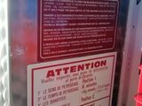 an image of a refrigerator with a sign on it