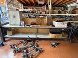 a room with a lot of tools on the floor