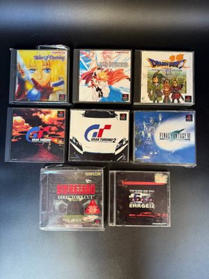 PLAYSTATION 1 Lot de jeux 8 complets version JAP