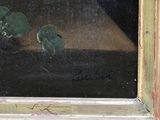 a picture of a painting of a plant in a vase