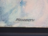 an image of a painting of a person on a surfboard in the water