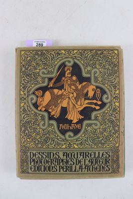 un livre sur lequel figure l'image d'une femme à cheval