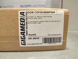a box that is sitting on a table with a label on it