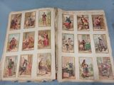 an open book with pictures of people in various outfits