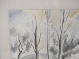 a picture of a picture of a painting of trees