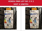 quelques photos d'une paire de pneus portant la mention « vendur par lot de 2 x 2 »