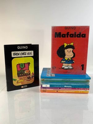 Lot de 12 albums de bandes dessinées : 11 albums Mafalda et …