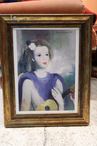LAURENCIN Marie (1883 - 1956) d’après « Femme à la guitare ». Imp...