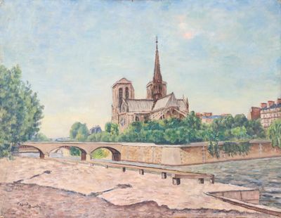 Frank BURTY HAVILAND (1886-1971), Le chevet de Notre-Dame, h…