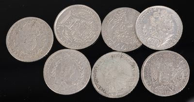 AUTRICHE LOT de 7 pieces : XV kreuzer 1694 TTB/TB, , XVII kr…