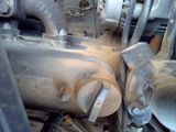 a close up view of the engine of a car