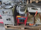 a machine that is sitting on top of a pallet