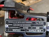 a close up of a tool holder with a label on it
