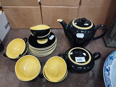 VILLEROY & BOCH Partie de service en céramique émaillée noir…