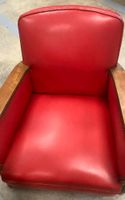 Fauteuil club style Art-Deco des années 60, structure bois e… (photo 4)