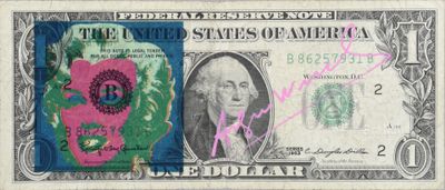 WARHOL Andy (1928-1987) Billet 1 Dollar américain sérigraphi… - Photo 1