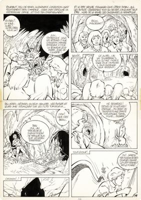 une page d'une bande dessinée représentant une femme à cheval