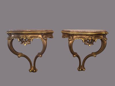 a pair of 19th century french louis xvi style marble top side tables