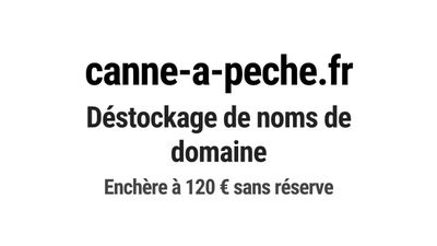 Nom de domaine canne-a-peche.fr.