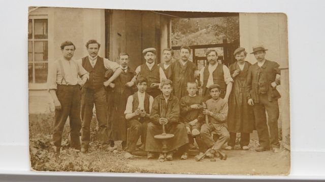 Felletin Les Diamantaires de Felletin. Carte-photo très rare. Pet...