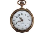 an image of a pocket watch on a white background with a white background