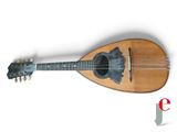 une mandoline posée sur une table