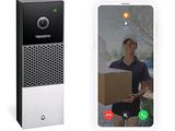 une image d'un interphone vidéo connecté et d'un interphone vidéo connecté