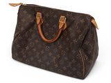 louis vuitton speedy mm monogram canvas handbag