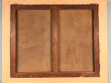an image of a painting of a window with a brown frame