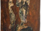 une image représentant un tableau où figurent un ange et un chat posés sur une table