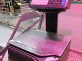 a machine that has a keyboard on it in a store