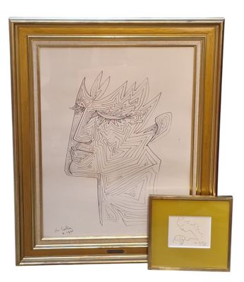 une image d'une photo d'un dessin représentant le visage d'un homme