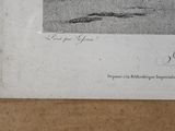an old picture of a boat on the water