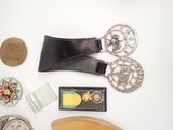 a lot of items that are laying out on the table