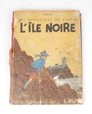 french children ' s book, les adventures de tintin, l ' ile noire
