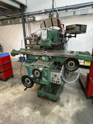 a machine that is sitting inside of a building