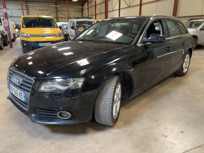 an image of a black audi parked in a garage