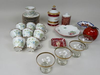 many different types of tea and coffee cups and saucers