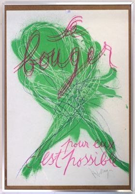an image of a picture of a painting of a woman with green hair