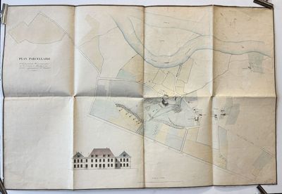 an old map of the city of new york, with a map of the area