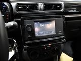 a picture of a car dashboard with a car radio in it