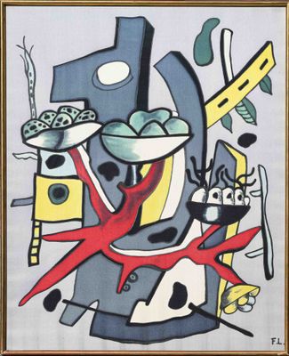 une image représentant un tableau où l'on voit un homme tenant un bol de nourriture