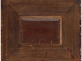 an image of a wooden frame with a small square in the middle