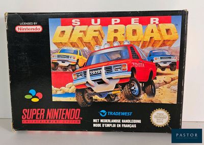 une boîte sur laquelle est représenté un camion rouge