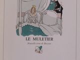a picture of a book with a picture of a woman in a bed