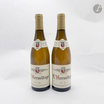 deux bouteilles de vin blanc posées l'une à côté de l'autre sur une surface blanche