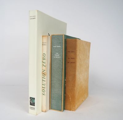 two books sitting on top of each other on a white surface