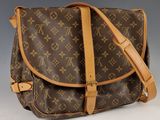 sac messager Louis Vuitton en toile Monogram