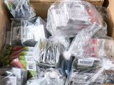 a cardboard box filled with many different types of items