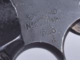 a close up of a gun with the words enfield on it